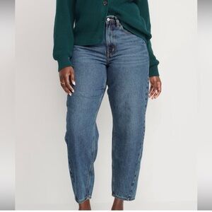 Old Navy High Rise Balloon/Barrel Ankle Jeans